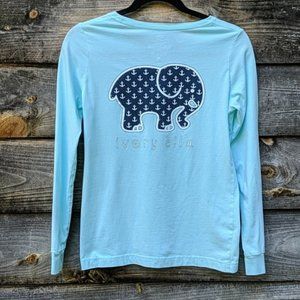 Ivory Ella Nautical Anchor Elephant Long Sleeve T